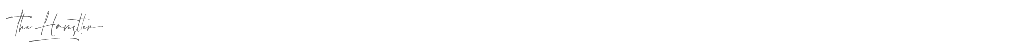 Sample characters The Hamstter Font